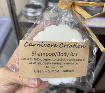 Tallow Based Shampoo and Body Bar